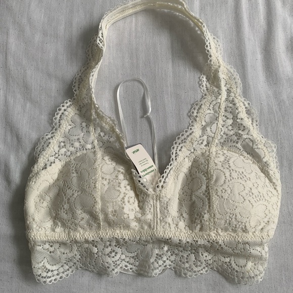 NWT LACE HALTER BRALETTE - Picture 1 of 3